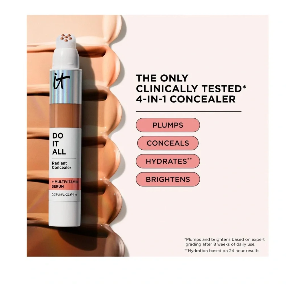 It Cosmetics Do It All Radiant Concealer 420 Tan Rich Warm Makeup Cover Up E1